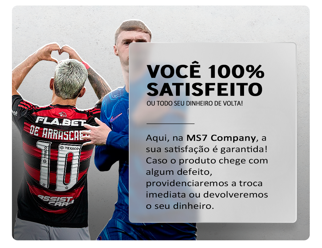 SATISFAÇÃO MS7 COMPANY CAMISAS DE TIME
